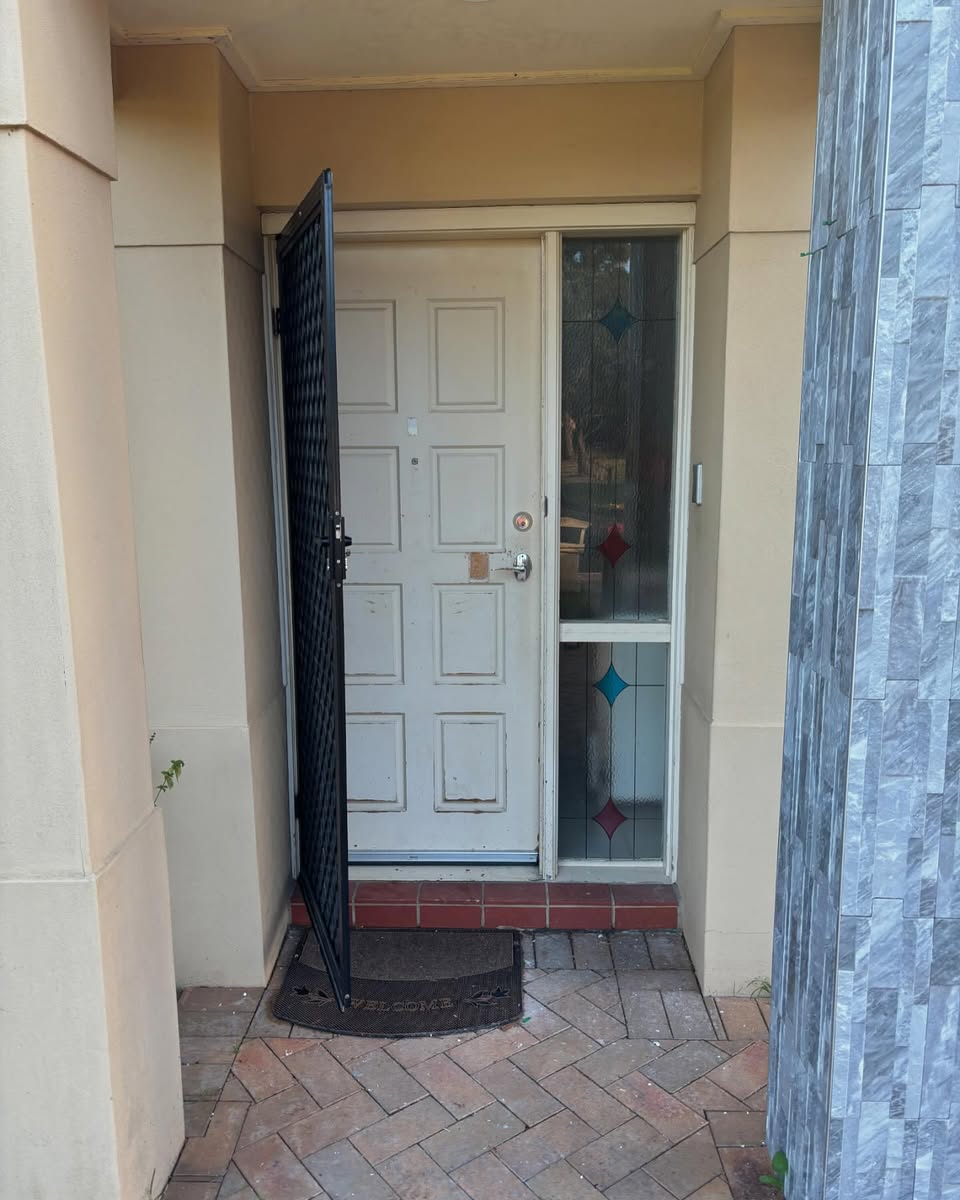 Before — Old entry door