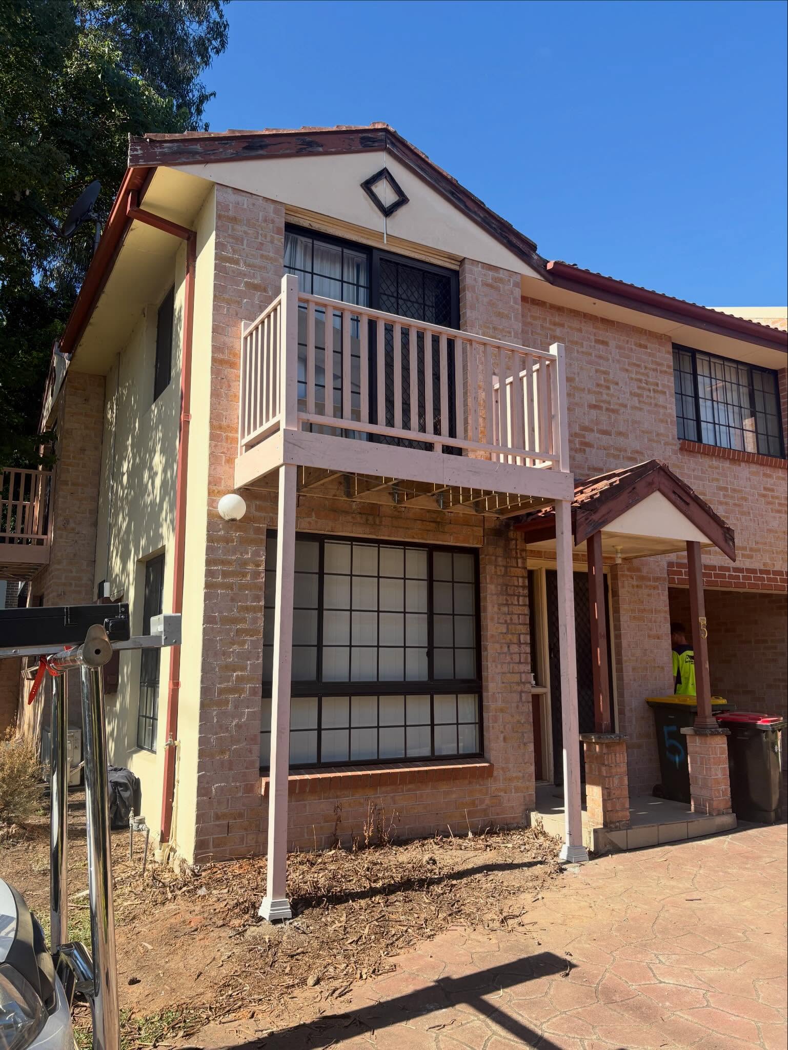 Balcony after — completed new timber balcony