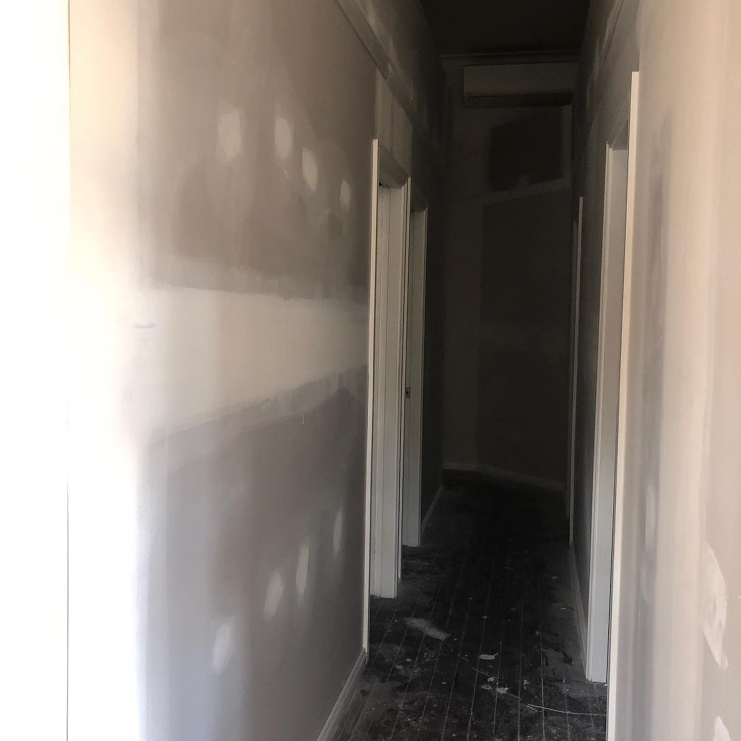 Hallway plastering and painting